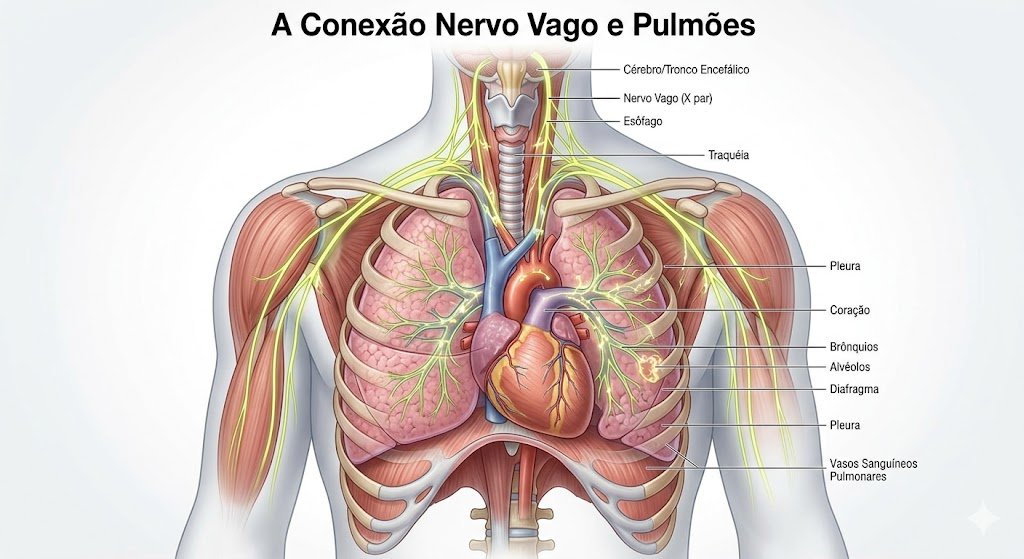 Nervo vago e respiracao diafragmatica - como o breathwork regula o sistema nervoso autonomo